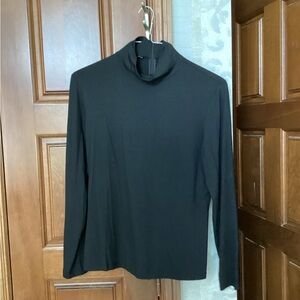 Lafayette 148 New York Black Long Sleeve Turtleneck